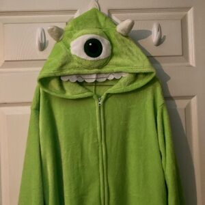 Monsters Inc Mike Wazowski Hooded Onesie